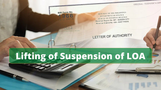 Lifting of Suspension of LOA and MO